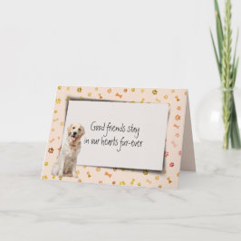 ゴールデンレトリエバーペットロス悔やみや弔慰 カード