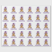 ゴールデンレトリエバーホリデーラッピング紙 ラッピングペーパー (フラット)