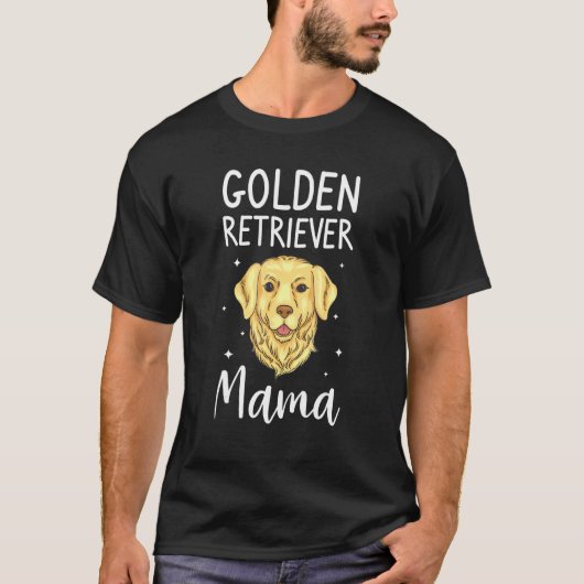 ゴールデンレトリエバーママアニマルドッグ Tシャツ (正面)