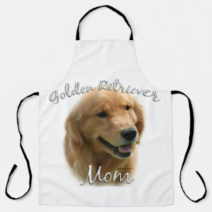 ゴールデンレトリエバーママオールオーバープリントエプロン エプロン
