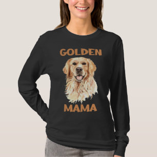 ゴールデンレトリエバーマママベースボール3/4スリーブ Tシャツ