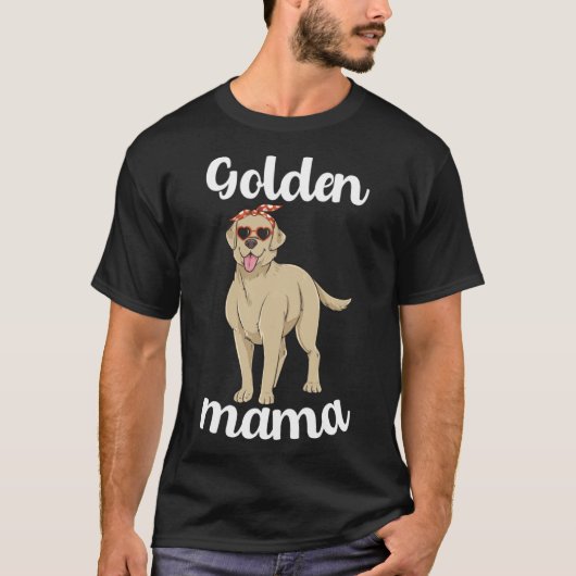 ゴールデンレトリエバーママラブラドールママ女性ママD Tシャツ (正面)