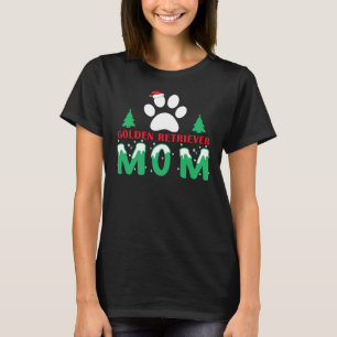 ゴールデンレトリエバーマムクリスマスロング Tシャツ