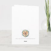 ゴールデンレトリエバーメリークリスマストレンディードッグ シーズンカード (裏面)