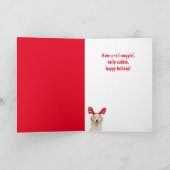 ゴールデンレトリエバーメリークリスマス シーズンカード (内部)