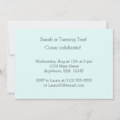 ゴールデンレトリエバーヤイットアザパーティの招待状 招待状 (裏面)