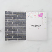 ゴールデンレトリエバーラブ誕生日 カード (内部)