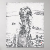 ゴールデンレトリエバー最高のアートマママー ポスター (正面)