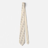 ゴールデンレトリエバー絵画パピーの子犬 – オリジナルドッグアート ネクタイ (正面)