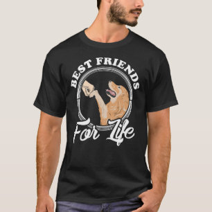 ゴールデンレトリエバ最高のクオフレンズのためのライフクオ Tシャツ