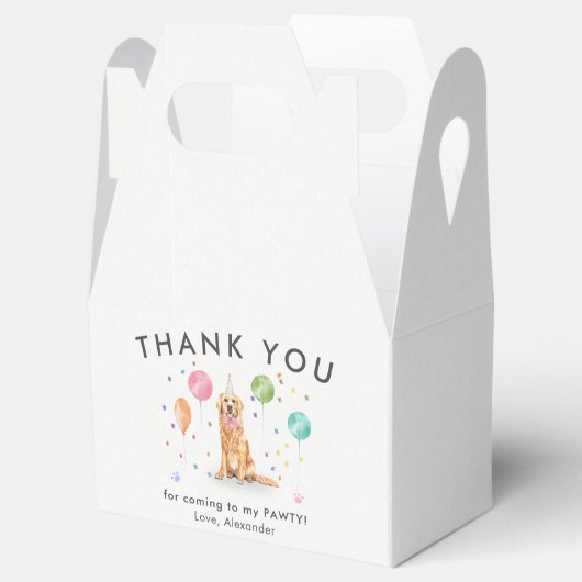 ゴールデンレトリエブパウィティパピードッグ誕生日サンキューユア フェイバーボックス (オープン)