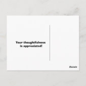 ゴールデンレトリバーありがとう ポストカード (裏面)