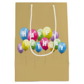 ゴールデンレトリバーお誕生日ケーキ散布機 ミディアムペーパーバッグ (裏面)