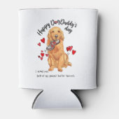 ゴールデンレトリバーから父の日を楽しむ 缶クーラー (正面)