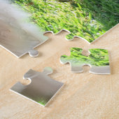 ゴールデンレトリバーかわいい犬の写真フラワーペット ジグソーパズル (側面)