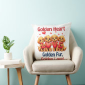 ゴールデンレトリバーかわいい犬LOVE クッション (椅子)