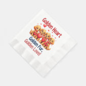 ゴールデンレトリバーかわいい犬LOVE 縁ありランチョンナプキン (角)