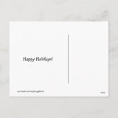 ゴールデンレトリバーがサンタクリスマスカードを伝える シーズンポストカード (裏面)