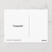 ゴールデンレトリバーがニュースおめでとうを聞いた ポストカード (裏面)