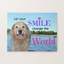 ゴールデンレトリバーが世界を変える ジグソーパズル