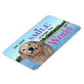 ゴールデンレトリバーが世界を変える マグネット (左側)