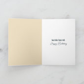 ゴールデンレトリバーが古い誕生日のユーモアを取得 カード (内部)