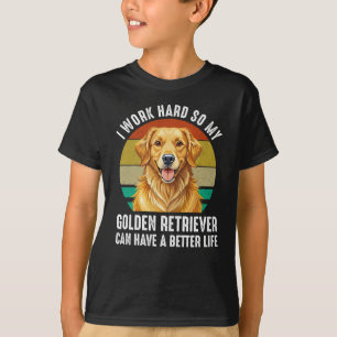 ゴールデンレトリバーが幸せに暮らせますように Tシャツ
