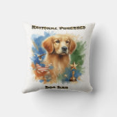 ゴールデンレトリバーが純血犬の日を優遇 クッション (裏面)