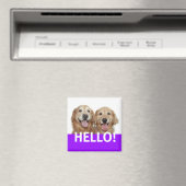 ゴールデンレトリバーこんにちは マグネット (インサイチュ (食洗機))