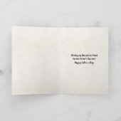 ゴールデンレトリバーとボウタイの父の日 カード (内部)