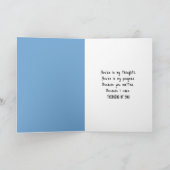 ゴールデンレトリバーと小さな女の子祈ズ カード (内部)