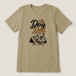 ゴールデンレトリバーと山のドッグダッド トライブレンドTシャツ
