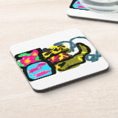 ゴールデンレトリバーと春 コースター (左側)