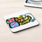 ゴールデンレトリバーと春 コースター (左側)