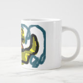 ゴールデンレトリバーと春 ジャンボコーヒーマグカップ (右)