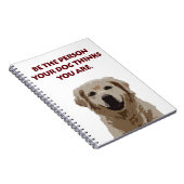 ゴールデンレトリバーと素敵な引用文 ノートブック (右側)