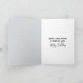 ゴールデンレトリバーと誕生日マネー カード (内部)