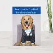 ゴールデンレトリバーに似合う父の日 シーズンカード (正面)