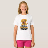 ゴールデンレトリバーに救われた Tシャツ (正面フル)