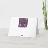 ゴールデンレトリバーのあたたかな冬の願い ホリデーカード (裏面)