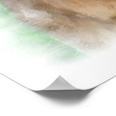 ゴールデンレトリバーのアートギフト ポスター (角)