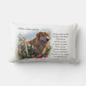 ゴールデンレトリバーのアートギフト ランバークッション (裏面)