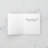 ゴールデンレトリバーのクリスマスのいたずら シーズンカード (内部)