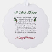 ゴールデンレトリバーのクリスマスプレゼント オーナメントカード (裏面)