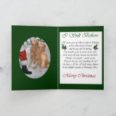 ゴールデンレトリバーのクリスマスプレゼント シーズンカード (内部)