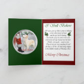 ゴールデンレトリバーのクリスマスプレゼント シーズンカード (内部)