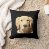 ゴールデンレトリバーのクローズアップ クッション (ブランケット)