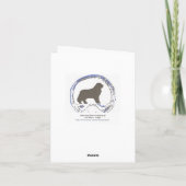 ゴールデンレトリバーのグリーティングカード カード (裏面)