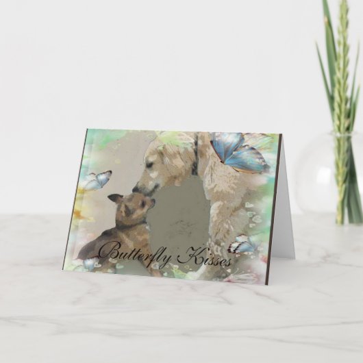 ゴールデンレトリバーのグリーティングカード カード (正面)