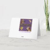 ゴールデンレトリバーのテントとテディベアの母の日 シーズンカード (裏面)